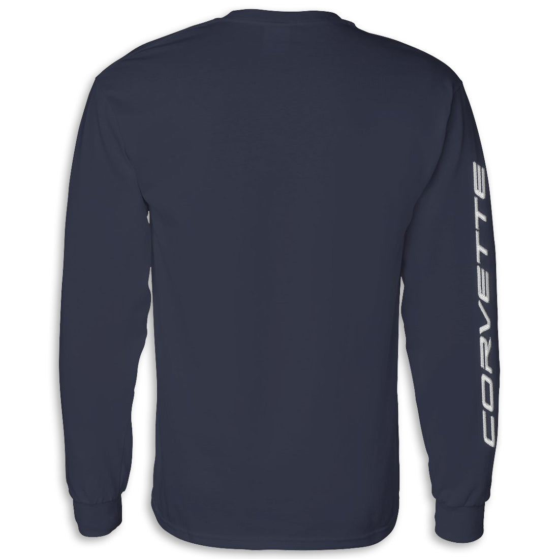 Crossed Flags Long Sleeve Tee | Navy - Back