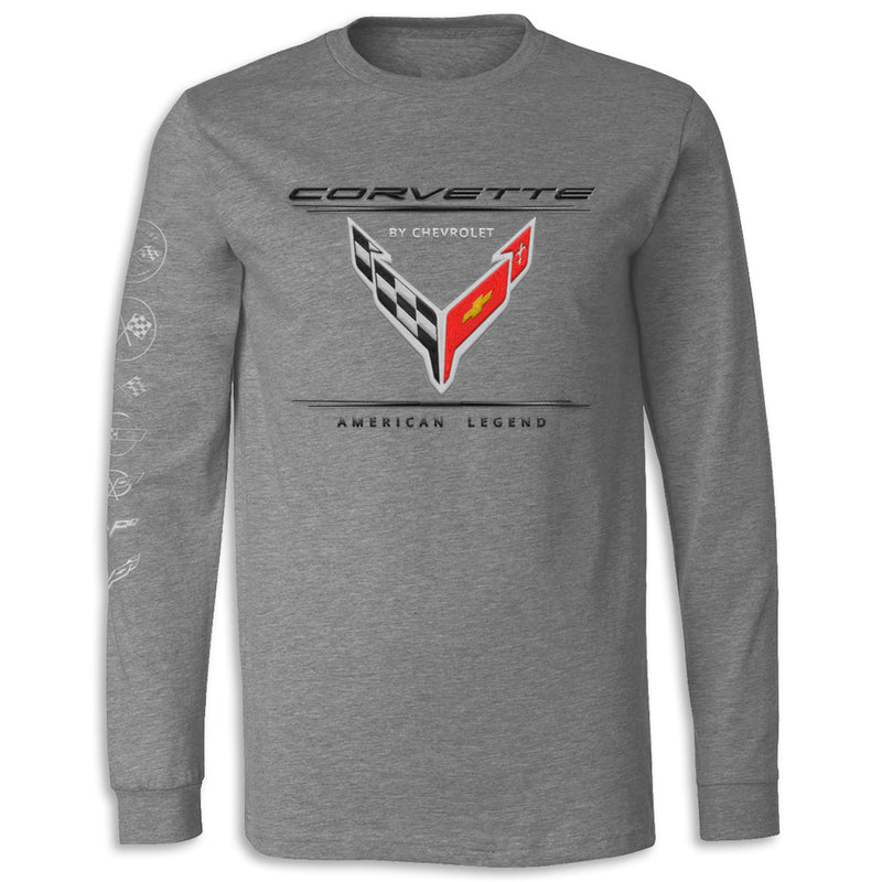 Generations Long Sleeve Tee | Deep Heather - Front