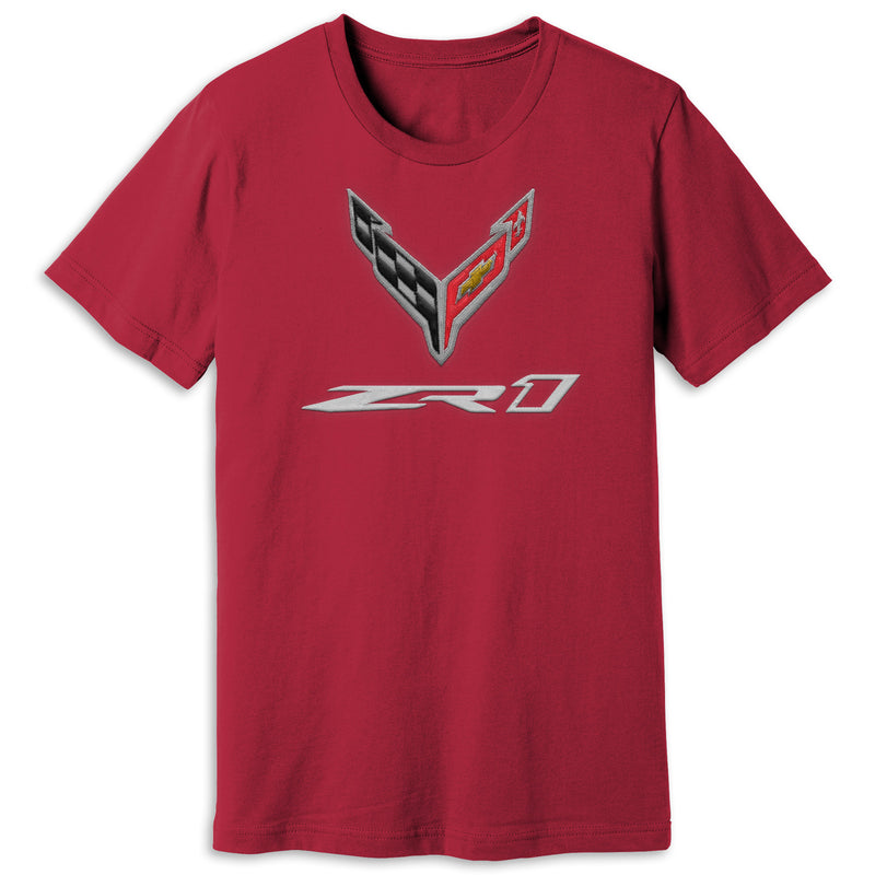 ZR1 Salute Tee | Cardinal - Front