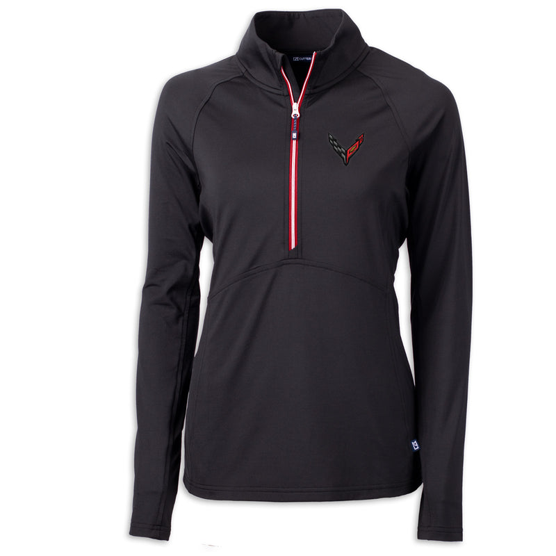 Corvette Ladies Fleece | Black/Red