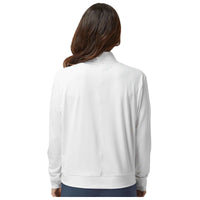 Adidas Quarter-Zip Pullover | White - On Figure Back