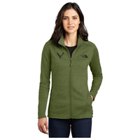 The North Face Skyline Fleece Jacket | Green Heather - On Figure Front