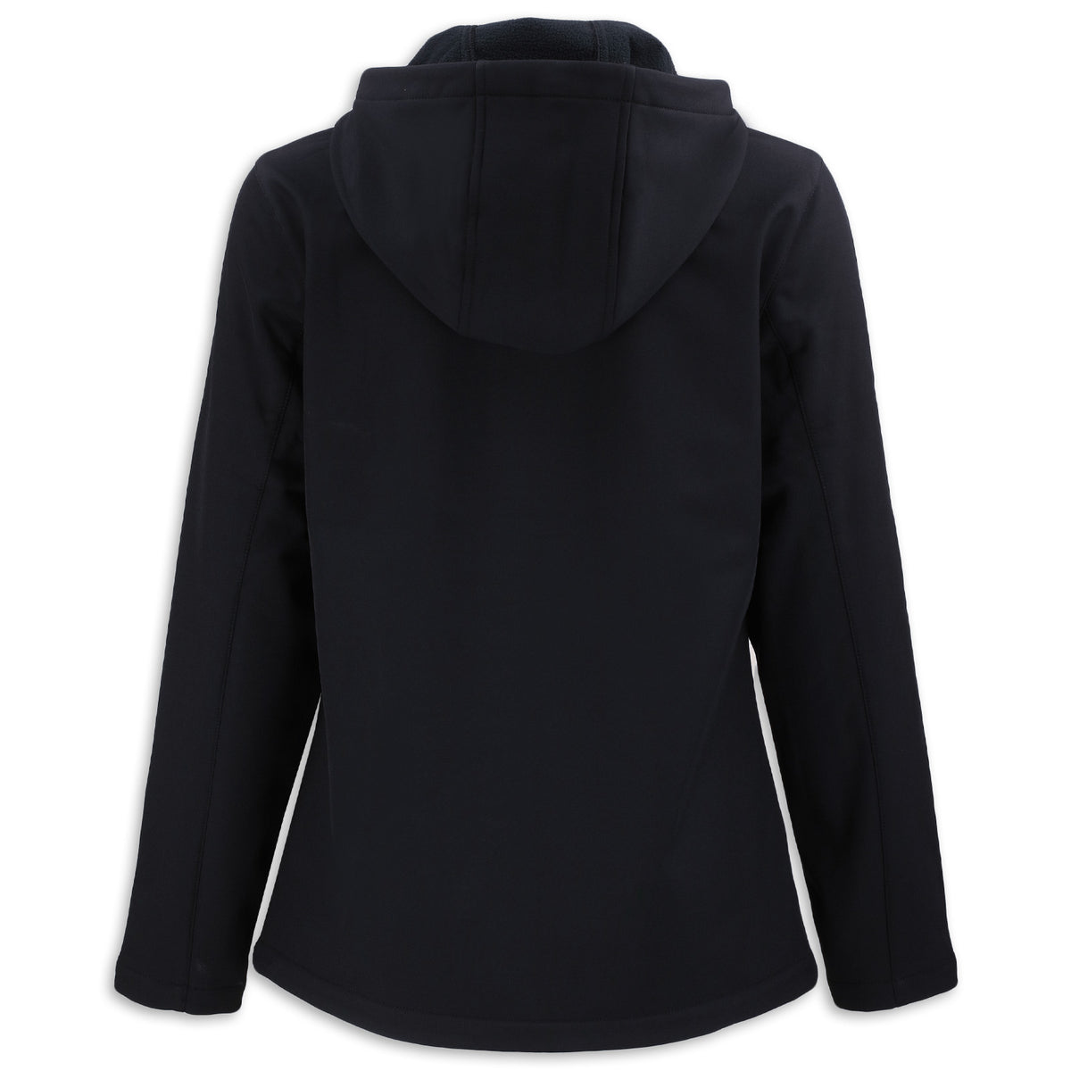 Back - Corvette Ladies Softshell Hooded Jacket | Black/Red