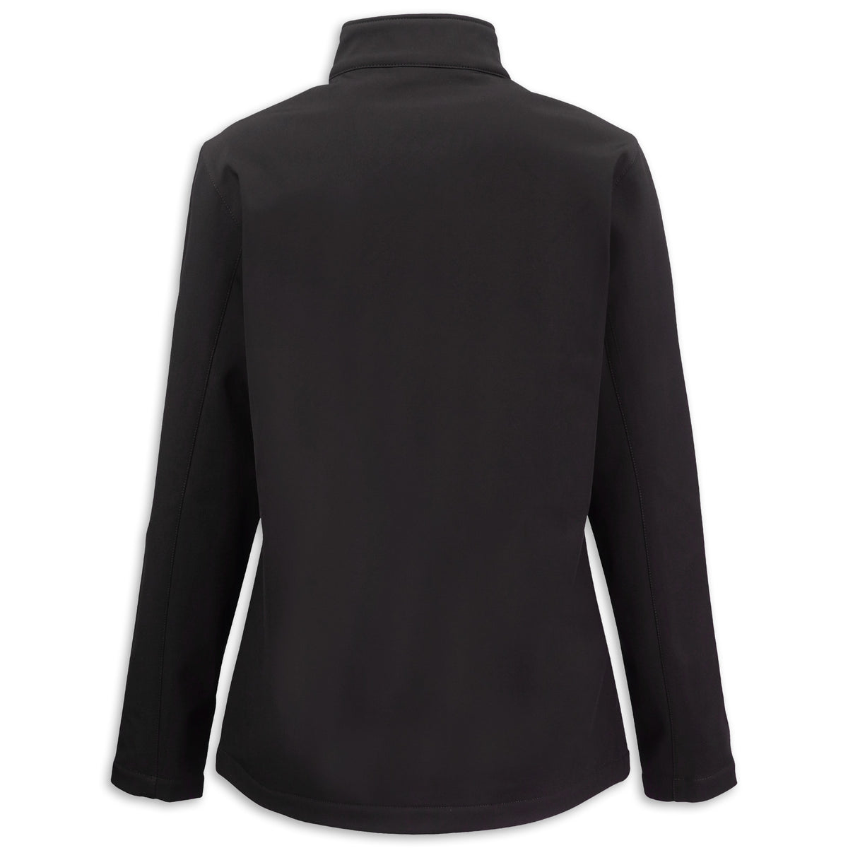 Back - Corvette Ladies Full-Zip Softshell Jacket | Black/Pure Slate