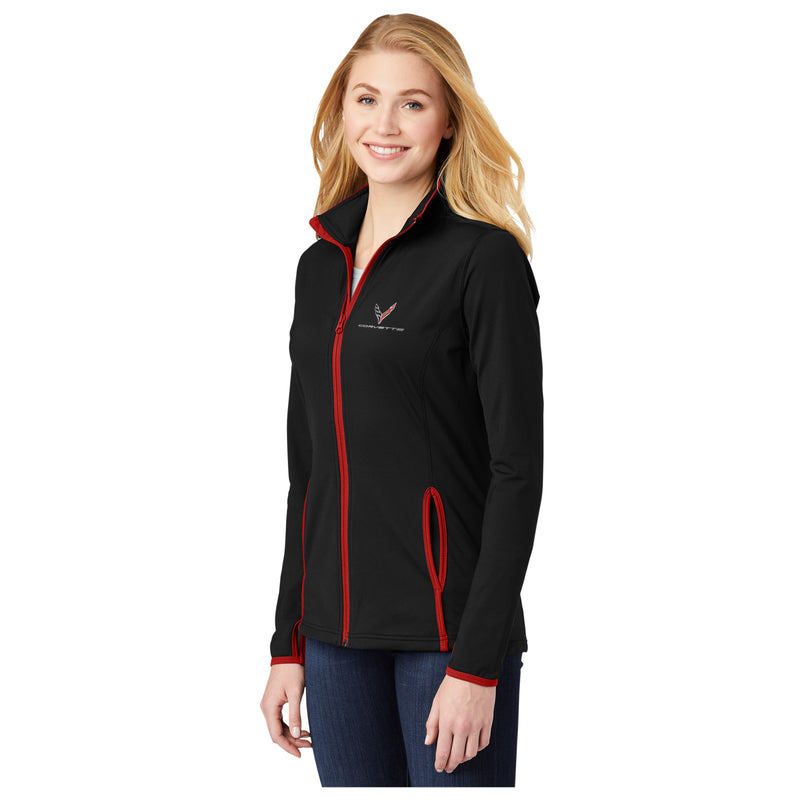 Contrast Full-Zip Jacket | Black/Red
