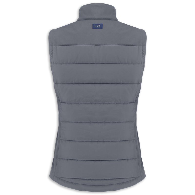 Back - C8 Ladies Soft Shell Vest | Gray