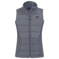 Front - C8 Ladies Soft Shell Vest | Gray