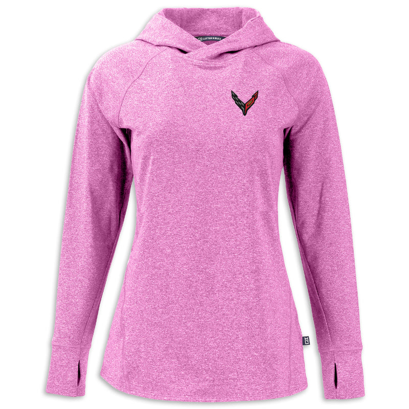 C8 Ladies Hooded Pullover | Gelato Heather