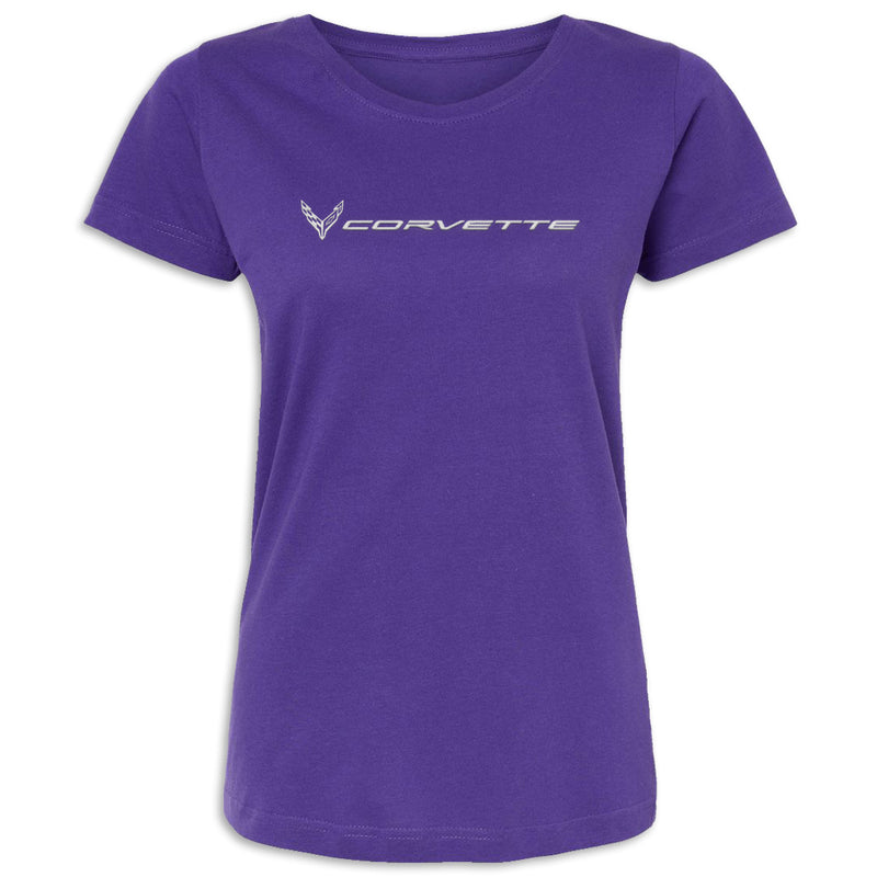 Corvette Fine Jersey Tee | Purple - Front