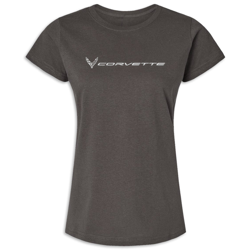 Corvette Fine Jersey Tee | Charcoal - Front