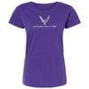 Corvette Signature Style Tee | Purple - Front