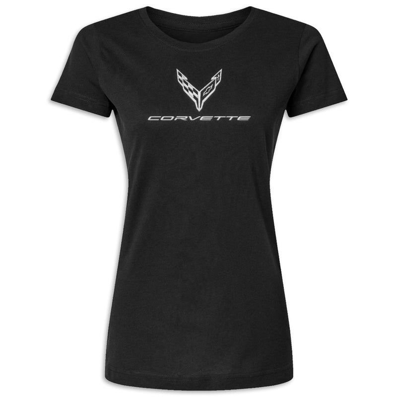 Corvette Signature Style Tee | Black - Front