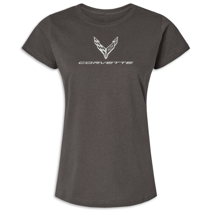 Corvette Signature Style Tee | Charcoal - Front