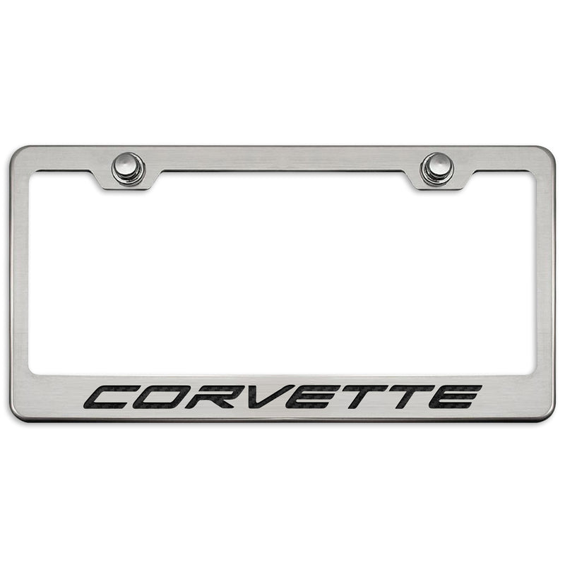 C8 Corvette License Plate Frame - Black