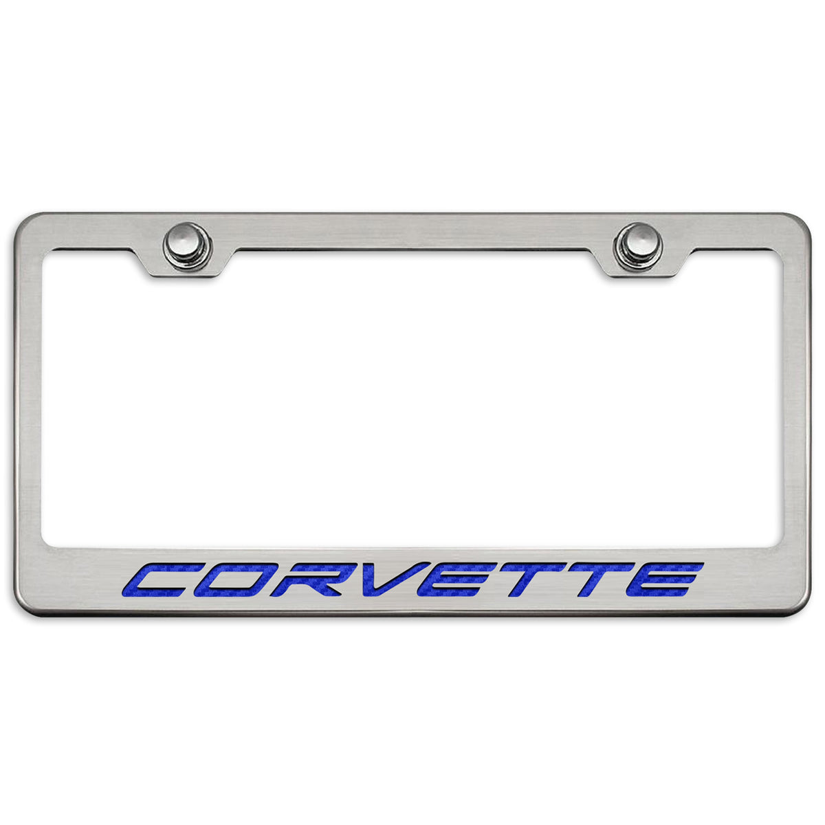 C8 Corvette License Plate Frame - Blue