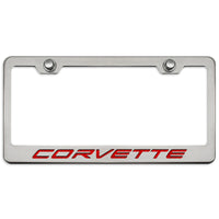 C8 Corvette License Plate Frame - Red