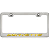 C8 Corvette License Plate Frame - Yellow