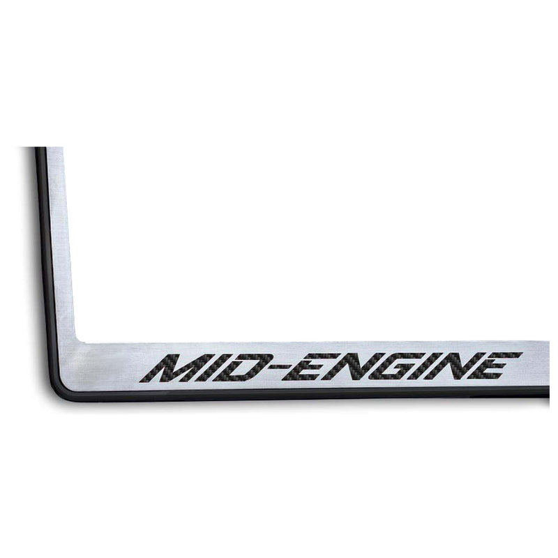 C8 Corvette Mid-Engine License Plate Frame - Black