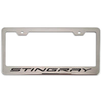 C8 Corvette Stingray License Plate Frame - Black