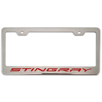 C8 Corvette Stingray License Plate Frame - Red
