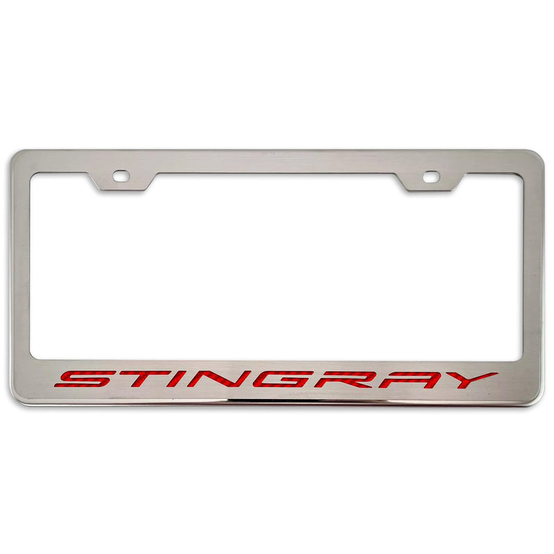 C8 Corvette Stingray License Plate Frame - Red