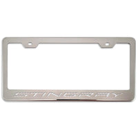 C8 Corvette Stingray License Plate Frame - White