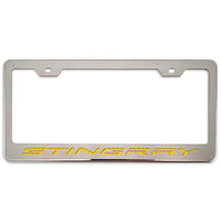 C8 Corvette Stingray License Plate Frame - Yellow