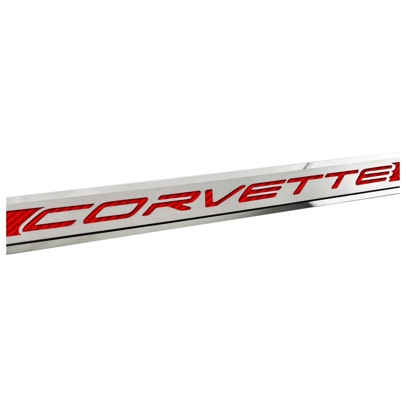 C8 Corvette Door Prop - Red Carbon Fiber