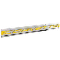 C8 Corvette Door Prop - Yellow Carbon Fiber