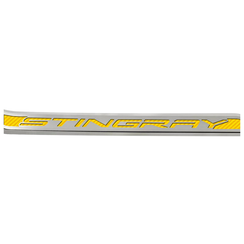 C8 Corvette "Stingray" Door Prop - Yellow Carbon Fiber