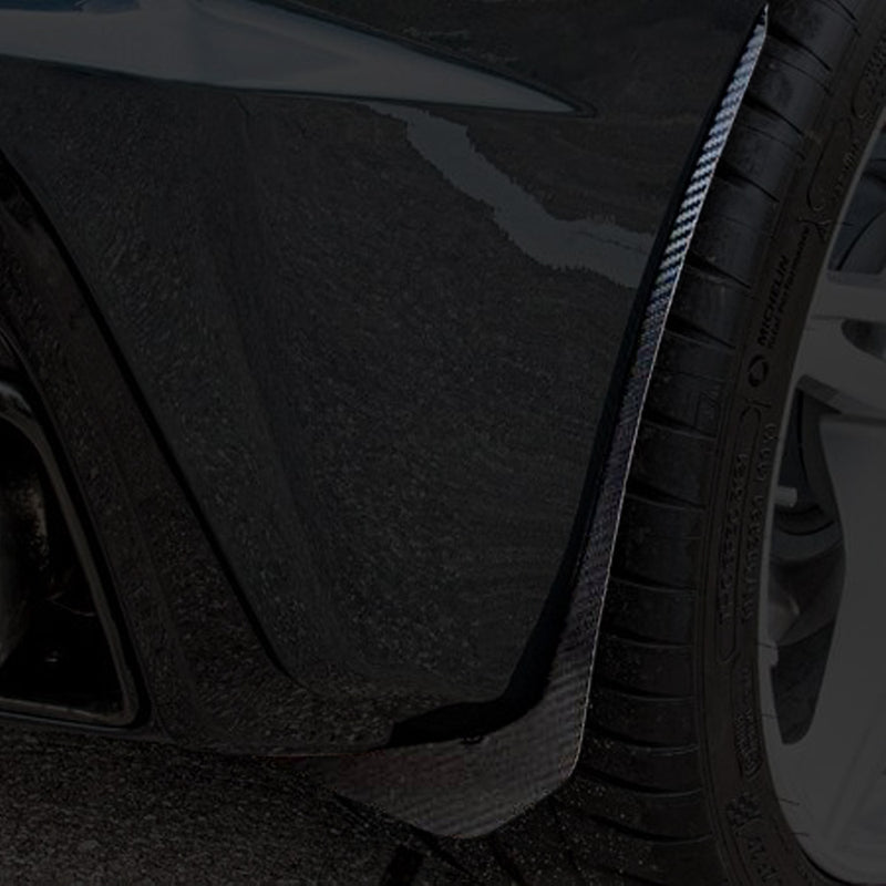 C8 Corvette - Rear Mud Guards 2pc Kit | Polished Finish