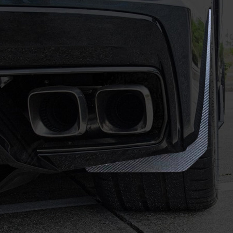 Passenger Side C8 Corvette - Rear Mud Guards 2pc Kit | Polished Finish