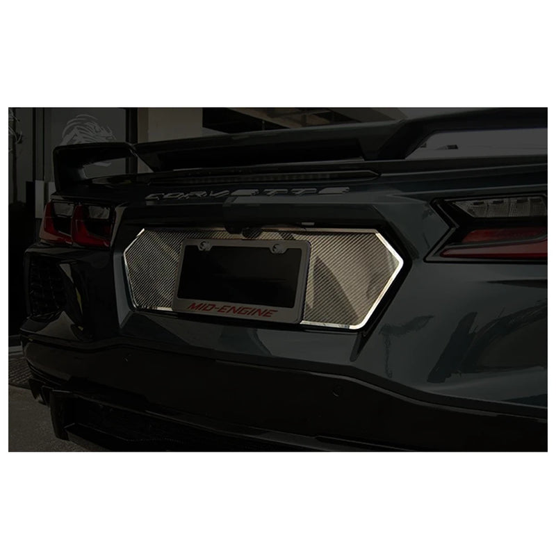 C8 Corvette - Rear Trim Plate | Polished Trim