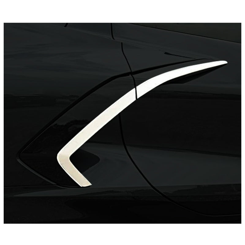 Detailed View - C8 Corvette - Side Vent Trim 4pc Kit