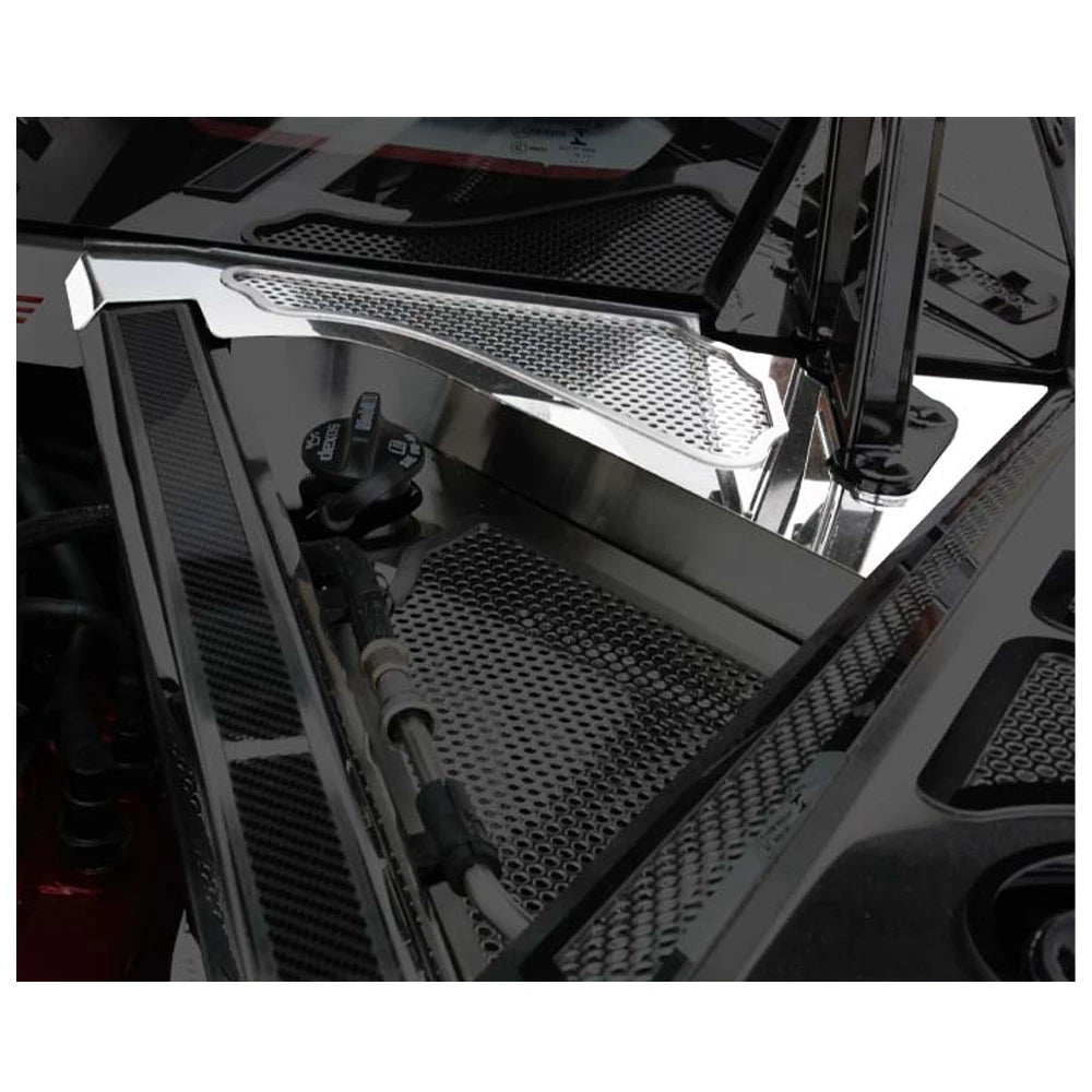 C8 Corvette - Rear Cowl Covers | Perforated Inserts - Driver Side