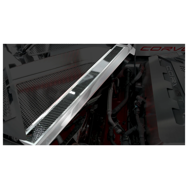 C8 Corvette - Rear Crossmember Covers with Carbon Fiber Top Plate