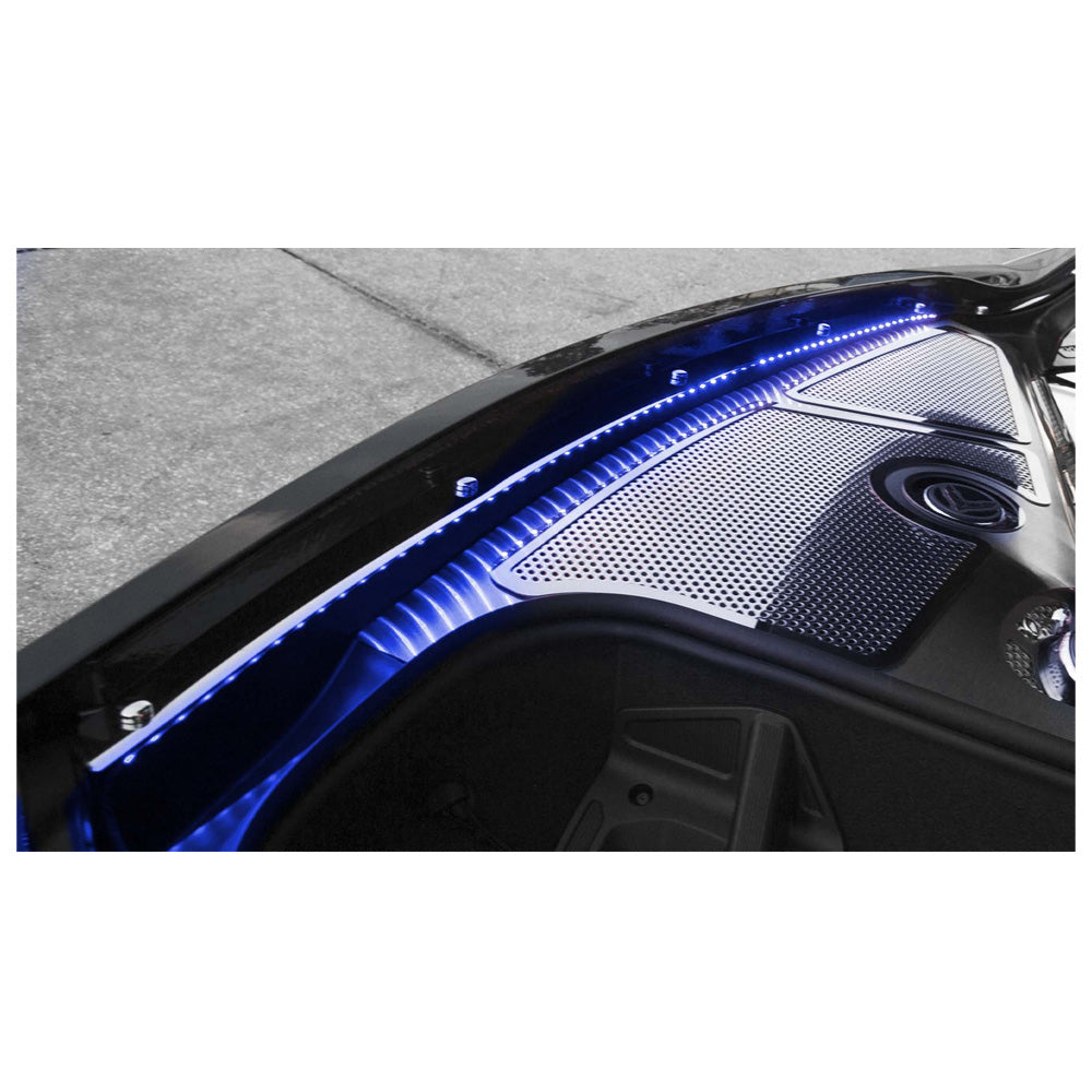 BLUE LED - C8 Illuminated Fender Cap Covers - 2pc Kit
