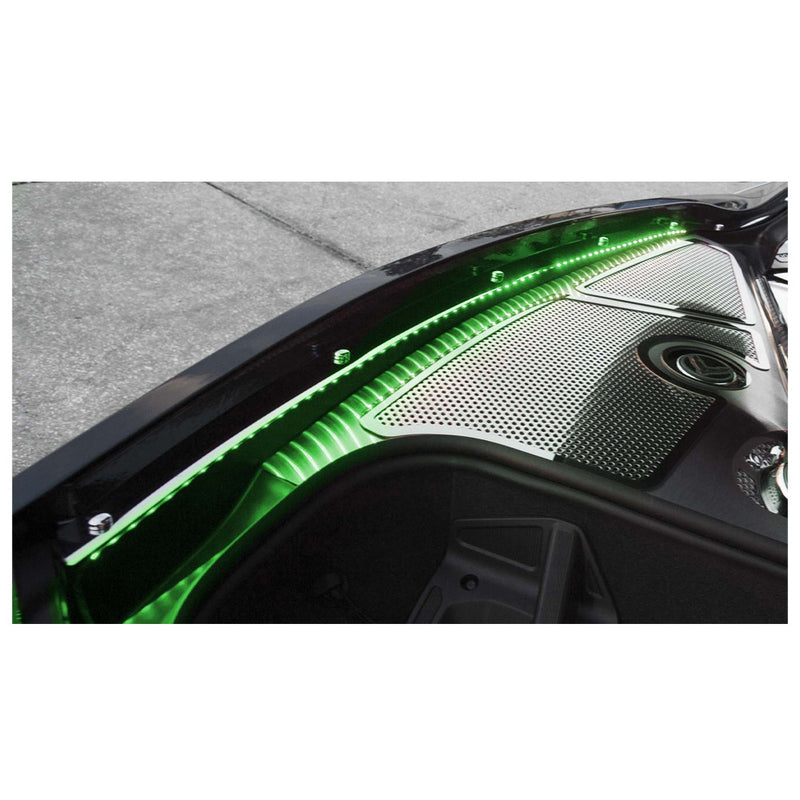 Green LED - C8 Illuminated Fender Cap Covers - 2pc Kit