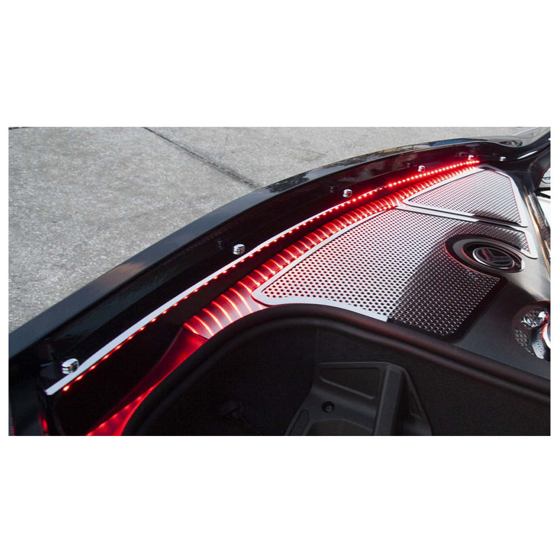 Red LED - C8 Illuminated Fender Cap Covers - 2pc Kit