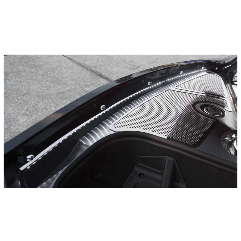 White LED - C8 Illuminated Fender Cap Covers - 2pc Kit