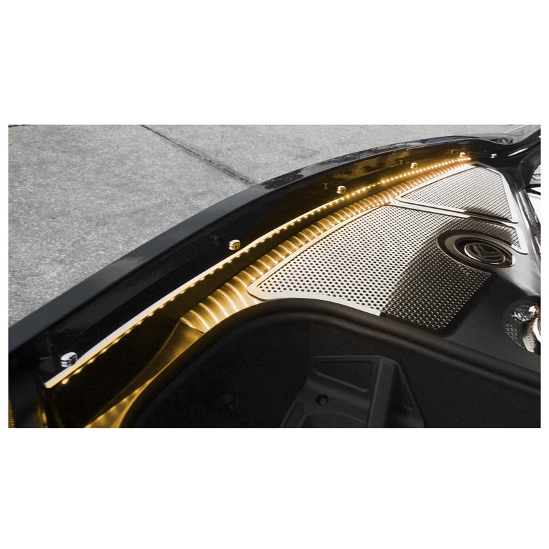 Yellow LED - C8 Illuminated Fender Cap Covers - 2pc Kit