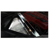 C8 Perforated Header Guard Cover Kit w/Rear Crossmember Covers | Polished Finish