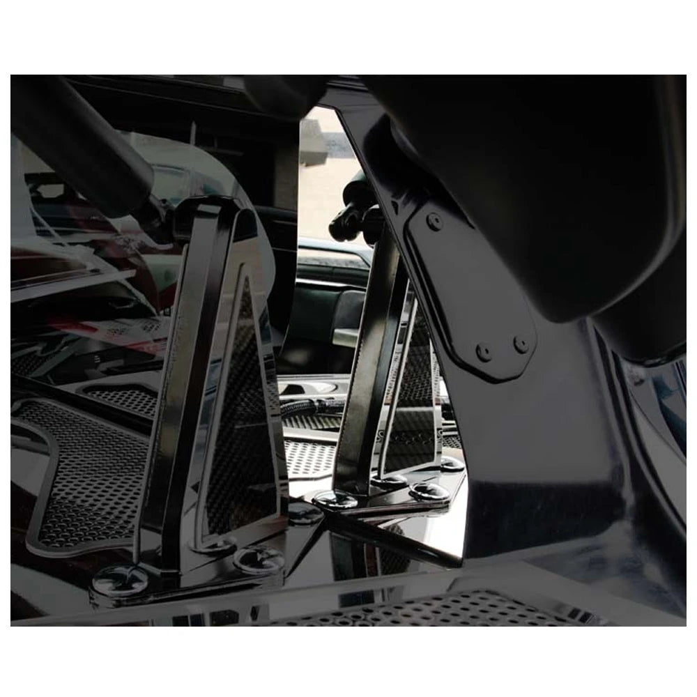 Detailed View - C8 Corvette Rear Window Accents