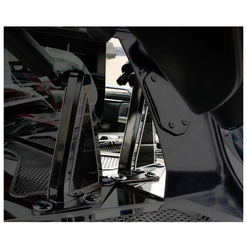 Detailed View - C8 Corvette Rear Window Accents