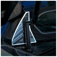 Detailed View - C8 Rear Carbon Fiber Window Accent w/Brushed Trim