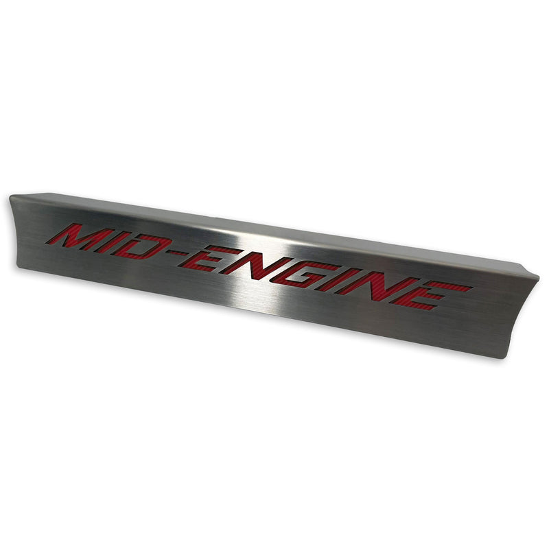 Red Carbon Fiber - C8 “Mid-Engine” Lower Rear Window Accent