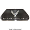 C8 Stainless Steel Hood Panel Badge