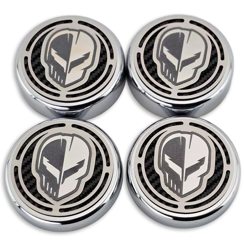 Black - JAKE Carbon Fiber Cap Cover 4pc Kit