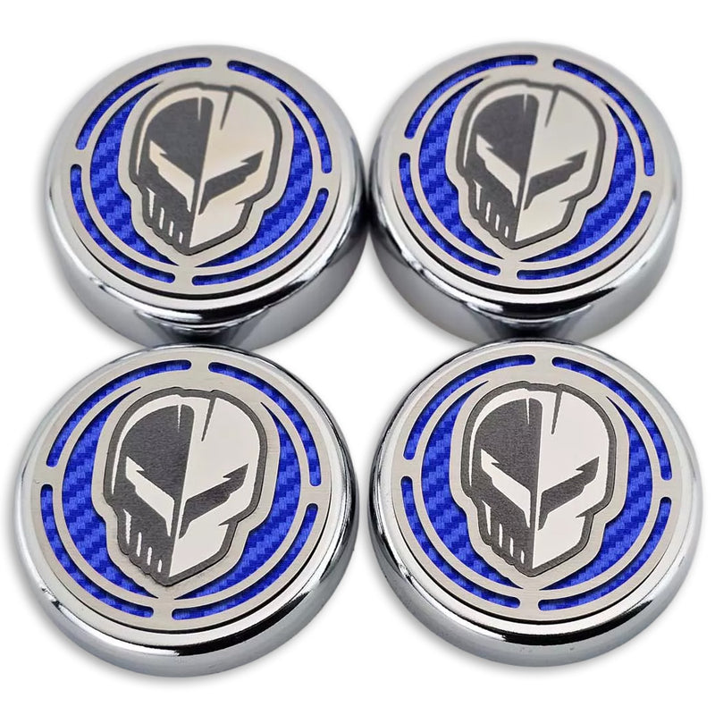 Blue - JAKE Carbon Fiber Cap Cover 4pc Kit