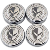 White - JAKE Carbon Fiber Cap Cover 4pc Kit